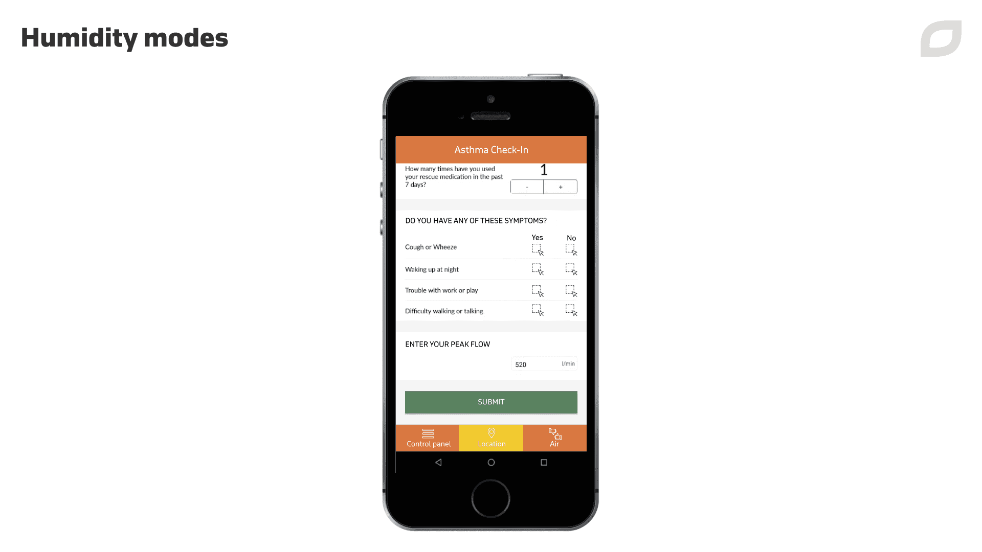 Asthma-Check-in detailliert