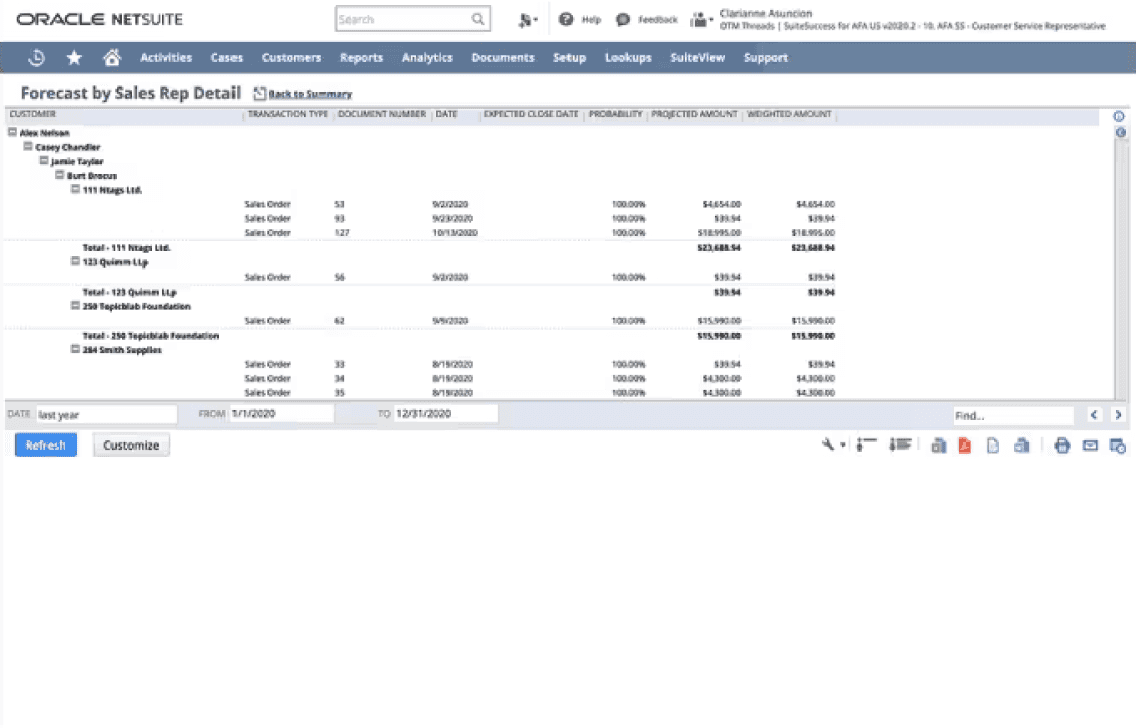 NetSuite Sales Force Automation