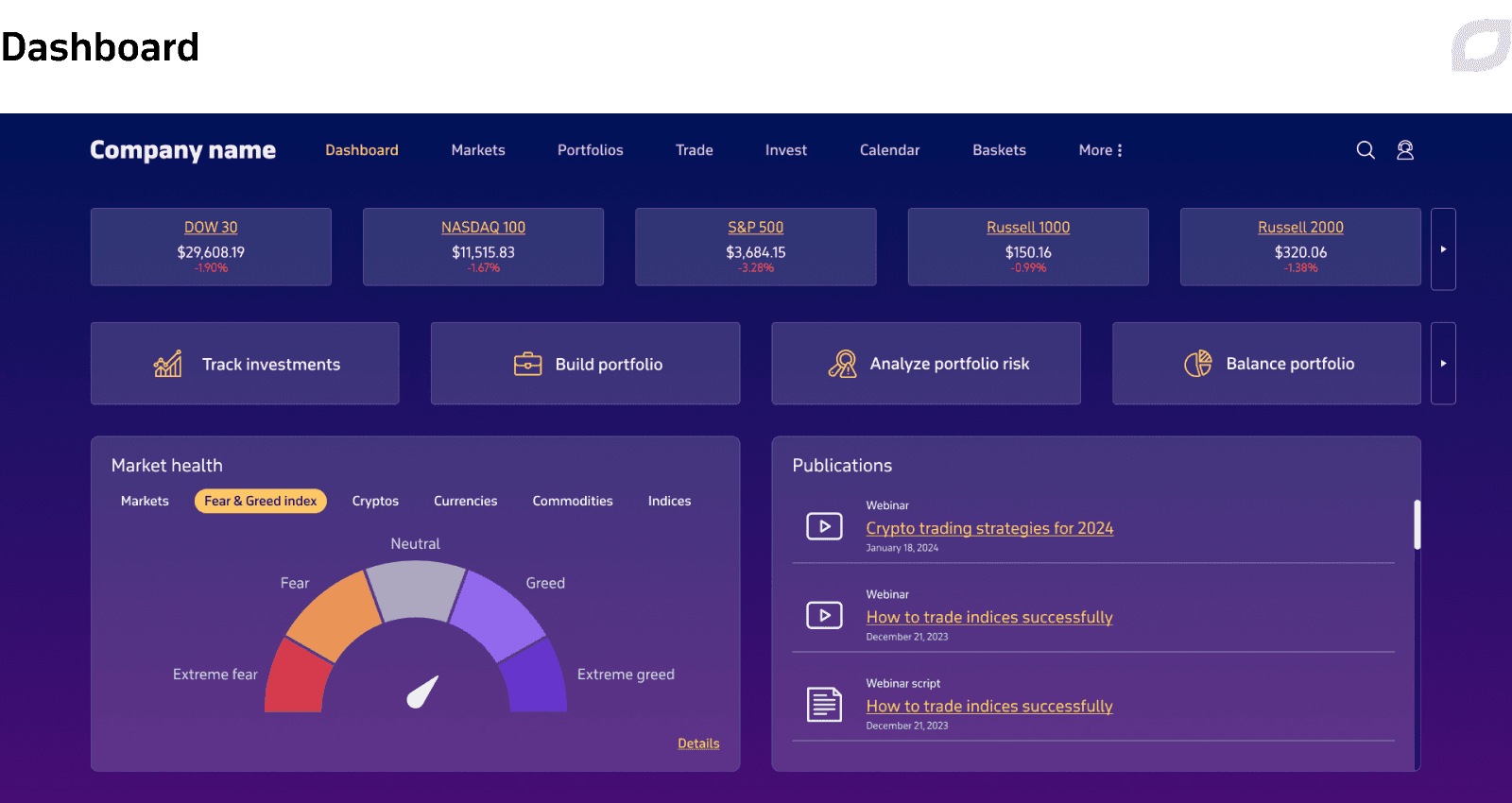 Dashboard