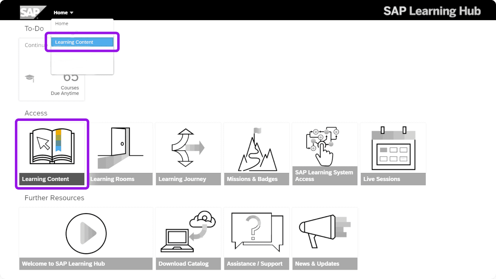 ML-powered SAP Learning courses